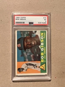 1960 TOPPS #73 BOB GIBSON PSA 5 EX ST LOUIS CARDINALS HOF - Bild 1 von 3
