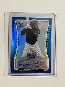 RAIMFER SALINAS 2021 Leaf Metal Draft 1990 RC Blue Prism Auto 35/35 Yankees - Picture 1 of 2