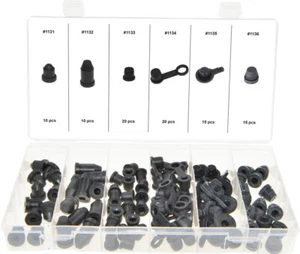 Swordfish 21130 - Black Rubber Brake Bleeder Screw Cap Assortment, 90 pieces - Picture 1 of 1