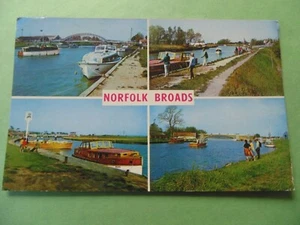 Norfolk Broads, Multi-view, Posted 1966 to Rosendale - Picture 1 of 2