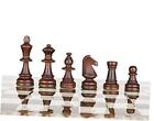 Staunton No. 6 Tournament Chess Pieces - Wooden standard chessmen - Weighted, 