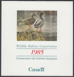 Canada - #FWH1 1985 Wildlife Conservation Stamp Booklet - Mallard Ducks - Picture 1 of 2