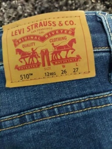 Levi Strauss 510 26×27 Skinny Stretch Blue Denim - Picture 1 of 16