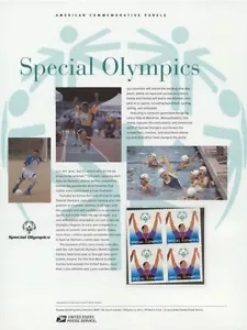 #679 80c Special Olympics #3771 USPS Commemorative Stamp Panel - Bild 1 von 1