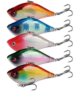 5PCS Fishing Lures VIB Minnow Swim 13g Sinking Saltwater Hard Baits Trout Bass - Picture 1 of 8