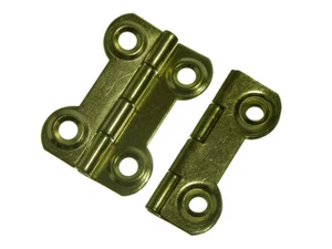 Paar Schmetterlingsscharniere verziert Messing vergoldet EB 38 mm x 28 mm 1 Paar - Bild 1 von 1