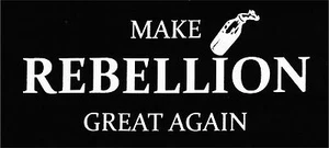MAKE REBELLION GREAT AGAIN Patch / Aufnäher NEU Punk Resistance Anarchie Chaos - Bild 1 von 1