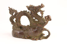 Blessing Chinese bronze dragon Statue Figurine Home Decor Gifts Art