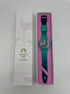 Paris 2024 Olympics Official Hospitality Commemorative Swatch S029G109. L8 - Picture 1 of 13