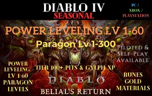 💥Diablo 4💥SEASON 10🔥INFERNO CHAOS🔥✨POWER LEVELS✨PARAGON BOOST✨BOSSES✨ - Picture 1 of 1