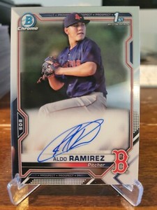 2021 1ST Bowman Chrome ALDO RAMIREZ  AUTO Red Sox MINT 💎💎💎💎