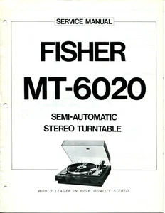 Vintage Fisher Service Manual Semi Automatic Stereo Turntable MT-6020 - Bild 1 von 3