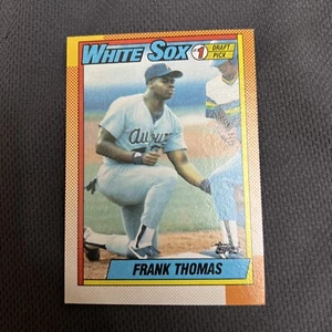 1990 Topps Frank Thomas Rookie Card 414 Error Misprint Not Centered - Picture 1 of 6