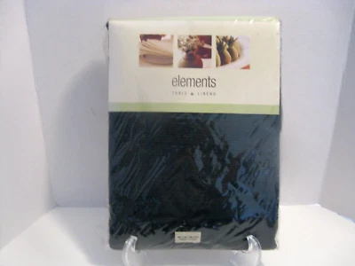 Elements Table Linens Hunter Green 60” x 84” Oblong Cotton Blend Tablecloth NIP - Image 1 of 3