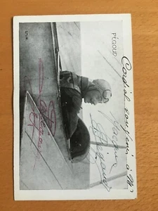 Cartolina autografa di Adolphe Pegoud - Picture 1 of 1