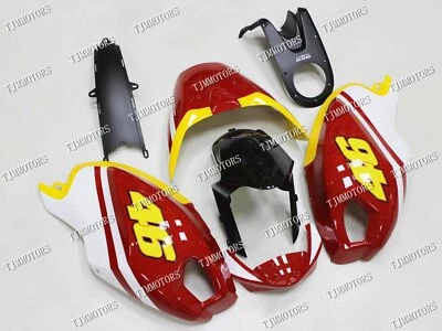 For Ducati Monster 696/1100 Red White ABS Injection Mold Bodywork Fairing Kit - Image 1 of 4