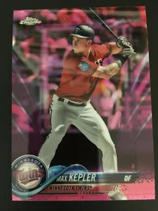 2018 Topps Chrome Pink Refractor 27 Max Kepler - Bild 1 von 2