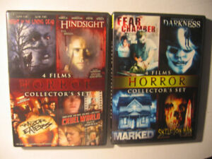 2 dvd's Horror Movie collectors Set w/ 8 movies [ Night of the Living Dead etc