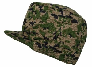 Militar Camuflaje Top Plano Visera Tejido Gorro Calavera Gorras Bosque Digital - Imagen 1 de 1