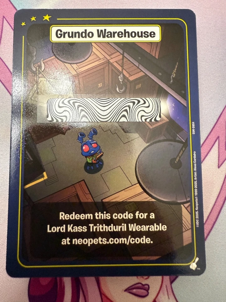 Neopets TCG Grundo's Warehouse CODE - Lord Kass Trithduril Wearable - Image 1 of 1