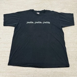 T-shirt uomo vintage anni 90 Seinfeld Yadda Yadda taglia XL nera show tv - Foto 1 di 5