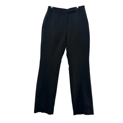 Pantalones de vestir Ann Taylor negros de pierna recta para mujer talla 6 mezcla de seda y algodón Foto 1 de 4