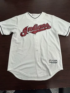 cleveland indians jersey Medium Majestic - Picture 1 of 3