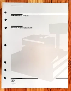 Vintage IBM 4680 Store System "Problem Determination Guide" SY27-0316-1 Rare GC - Picture 1 of 17