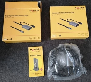 Delock Aktive USB-C Verlängerung - 5 Meter stabile, schnelle Verbindung - Bild 1 von 2