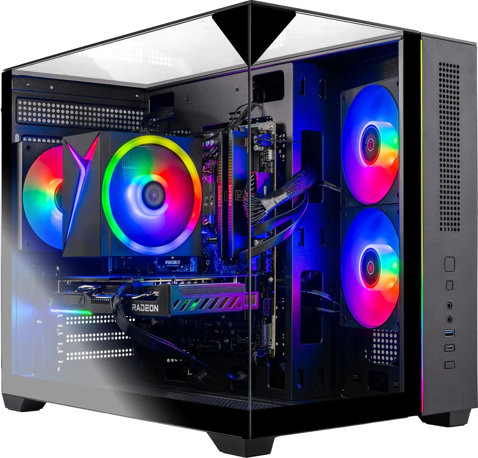 Skytech Gaming - PC de escritorio para juegos CRISTAL - AMD Ryzen 7 7700 - 16 GB de memoria -... Foto 1 de 1