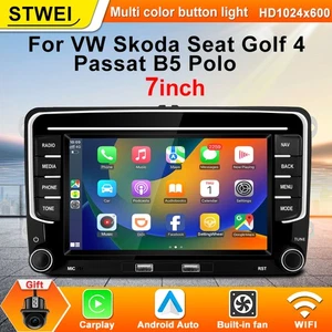 7" Android Carplay Stereo Multimedia GPS Für VW GOLF 5 6 Touran EOS Tiguan Polo - Bild 1 von 16