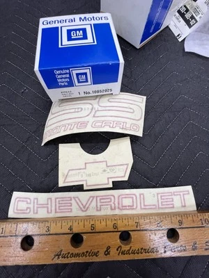 NOS 1987-88 Chevrolet Monte Carlo SS Red Decal GM 10052065, 10052061, 1005205 - Image 1 of 4