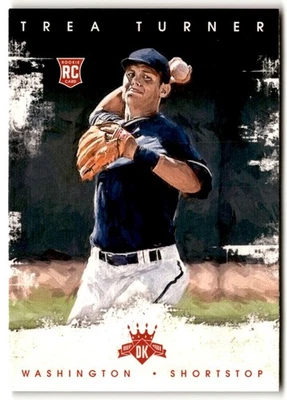 Trea Turner 2016 Panini Diamond Kings Rookie #146 Washington Nationals - Image 1 of 2