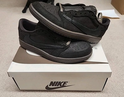 Jordan 1 Retro Bajo OG SP Travis Scott Terciopelo Marrón 9M Foto 1 de 4