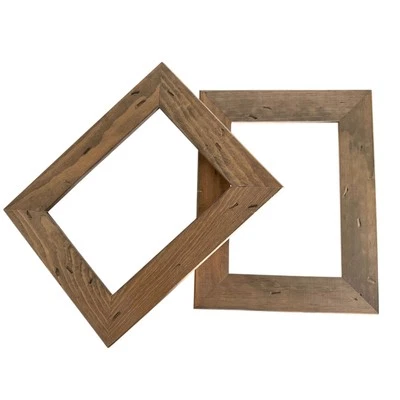 Juego/2 Marco Rústico Montaña 5x7 Rancho Decoración Hogar Madera Arte Pared Foto Oeste Usado en Excelente Condición Foto 1 de 4