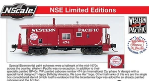 N SCALE ENTHUSIAST (N) SP. RUN BLUFORD SHOPS WESTERN PACIFIC CABOOSE #474 - Picture 1 of 1