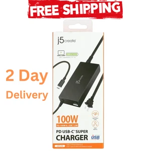 J5CREATE 100W USB-C Super Charger Schnellladeadapter Nintendo Switch JUP2290 - Bild 1 von 5