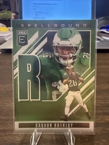 2025 Donruss Elite Saquon Barkley Green Spellbound “R” #3-Eagles - Picture 1 of 2