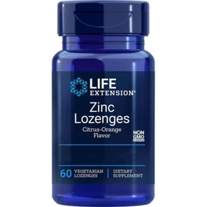 Life Extension, Zinc Lozenges (Citrus-Orange Flavor), 60 Veg. Lutschtabletten - Bild 1 von 2