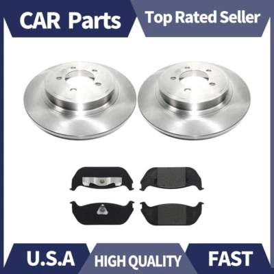 Rotores de freno traseros y pastillas de freno de cerámica para Lincoln Aviator 2004-2005 Foto 1 de 4