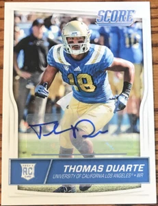 2016 Score Rookie Autographs Thomas Duarte #438 UCLA Bruins - Picture 1 of 2