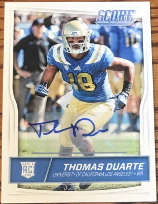 2016 Score Rookie Autographs Thomas Duarte #438 UCLA Bruins - Image 1 of 2