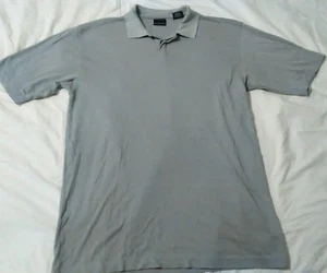 gray Polo shirt polyester , george pima , cotton - Picture 1 of 11