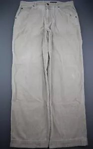 Pantaloni da uomo Eddie Bauer in velluto a coste utility testati sul campo beige taglia 36x32 (Msr 35x30) - Foto 1 di 10