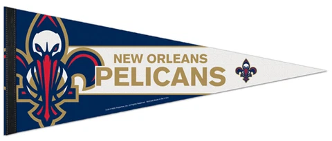 NEW ORLEANS PELICANS Official NBA Team Logo Premium Felt Collector's PENNANT Cover