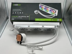 GAMEMAX Iceburg 360 Digital WH, Liquid CPU Cooler 360mm READ - Bild 1 von 5