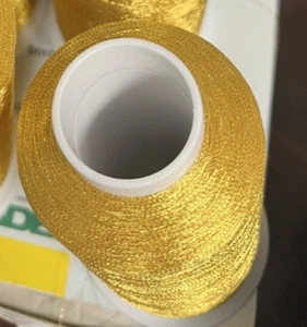 Marathon Embroidery Machine Metallic Thread 4400 yd (1 Spool #3007/4007 Gold ) - Picture 1 of 2