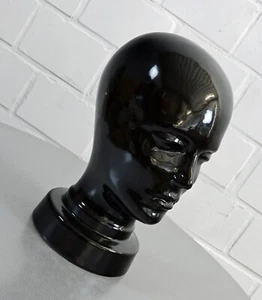 großer Keramik Kopf Kopfhörerständer Perückenkopf Hutablage Vintage 1960er Jahre - Picture 1 of 9