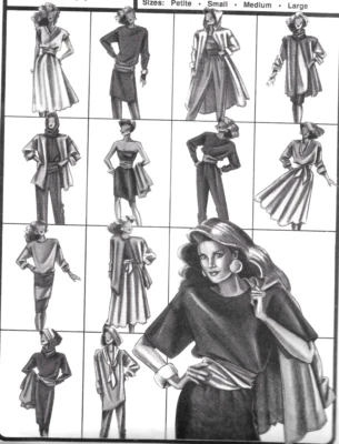 VTG Stretch & Sew #100 Person Compo-Knits Dress Top Skirt Jacket Pattern FUN UCF - Image 1 of 4