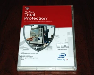 McAfee Total Protection 2015 | 3 Devices | NO CD Drive Needed *FACTORY SEALED* - Picture 1 of 5